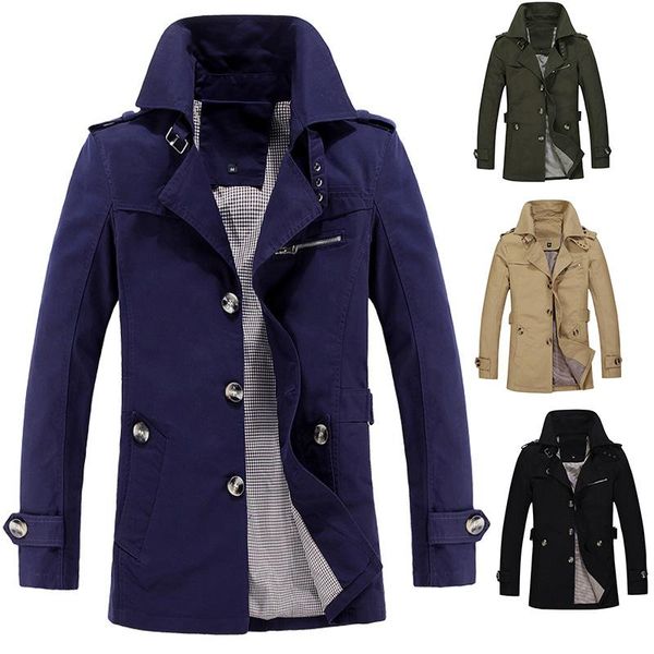 men's trench coats 2021 spring autumn business long jacket men soft comfortable windbreaker coat solid color casual fashion overcoat, Tan;black
men's trench coats 2021 spring autumn business long jacket men soft comfortable windbreaker coat solid color casual fashion overcoat, Tan;black