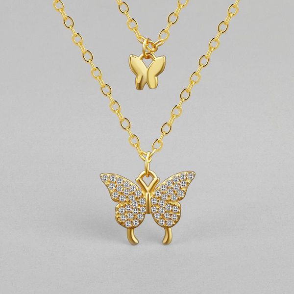 chains women's style rhinestone butterfly double-layer necklace minimalist design all-match temperamental cold clavicle chain, Silver
chains women's style rhinestone butterfly double-layer necklace minimalist design all-match temperamental cold clavicle chain, Silver