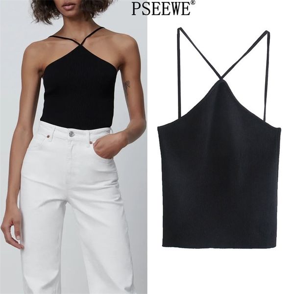 black openwork knitted women fashion thin straps sleeveless woman blouses off shoulder summer 210519, White
black openwork knitted women fashion thin straps sleeveless woman blouses off shoulder summer 210519, White