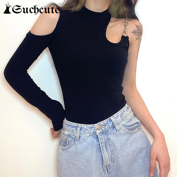 women's jumpsuits & rompers gothic solid black bodycon bodysuits for women cut out skinny autumn one shoulder chain sheer bod, Black;white
women's jumpsuits & rompers gothic solid black bodycon bodysuits for women cut out skinny autumn one shoulder chain sheer bod, Black;white