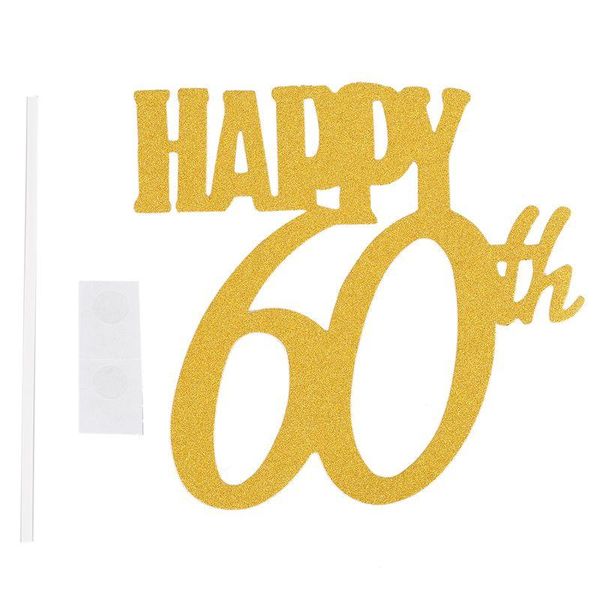 other festive & party supplies 1pc gold happy 60th er glitter silhouette wedding cake wedding/birthday/party decoration
other festive & party supplies 1pc gold happy 60th er glitter silhouette wedding cake wedding/birthday/party decoration