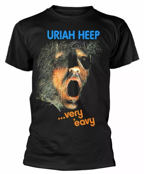 official uriah heep t shirt very eavy black mens classic rock metal tee, White;black
official uriah heep t shirt very eavy black mens classic rock metal tee, White;black