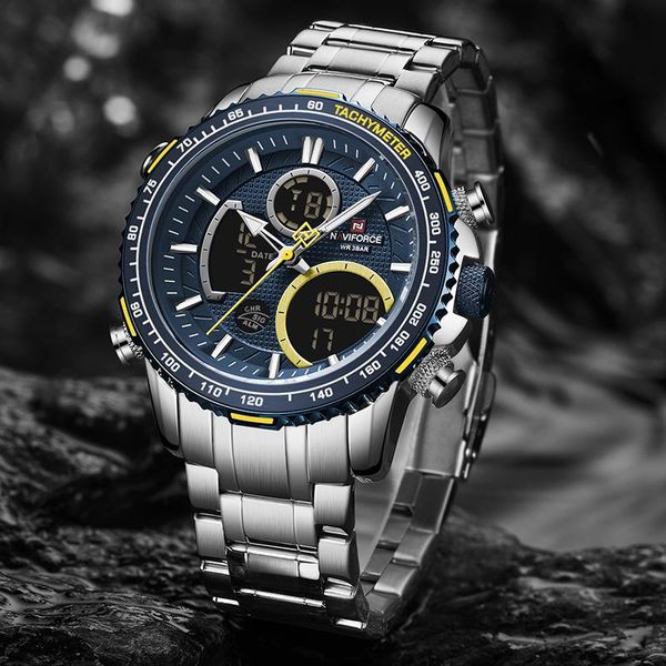 wristwatches naviforce wrist watch men 2021 big dial male waterproof chronograph relogio masculino, Slivery;brown
wristwatches naviforce wrist watch men 2021 big dial male waterproof chronograph relogio masculino, Slivery;brown