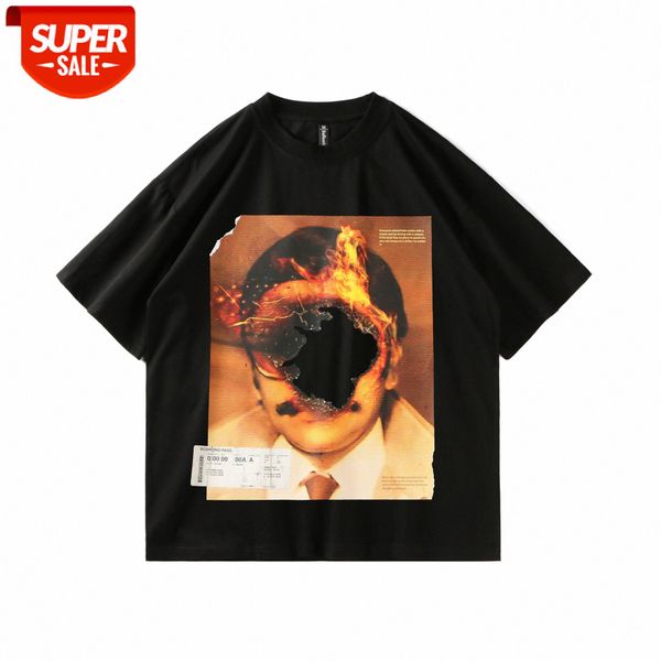 befearle hip-hop high street flame burning print short-sleeved ins loose t-shirt men and women tide brand summer #hp7e, White;black
befearle hip-hop high street flame burning print short-sleeved ins loose t-shirt men and women tide brand summer #hp7e, White;black