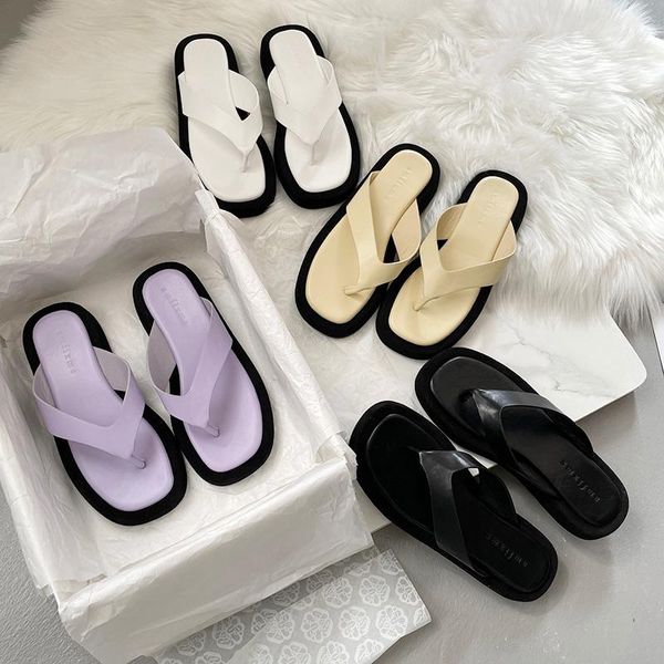 brand design chunky slippers women mixed colors summer beach flip flops soft sole wedges slides sandals, Black
brand design chunky slippers women mixed colors summer beach flip flops soft sole wedges slides sandals, Black