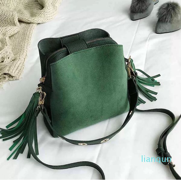 korean versatile bucket bag new frosted tassel one shoulder messenger women's hand bag
korean versatile bucket bag new frosted tassel one shoulder messenger women's hand bag