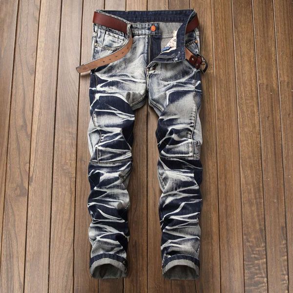 men casual jeans coated slim straight ploided biker broek male denim plus size, Blue
men casual jeans coated slim straight ploided biker broek male denim plus size, Blue