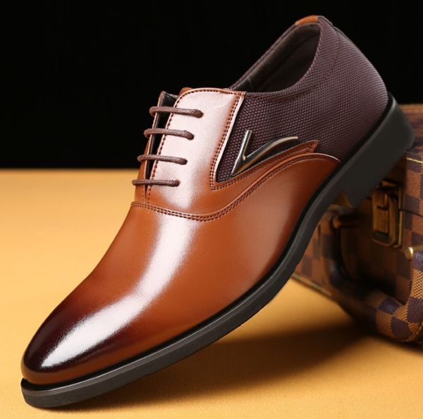 dresses shoes designer men leather buckle monk strap men's brown black office party formal mens shoe