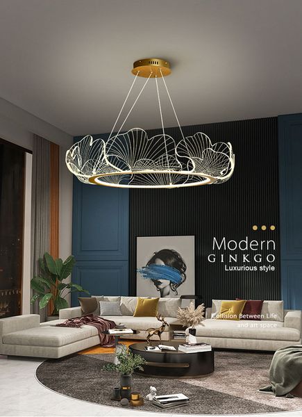 acrylic pendant chandelier lights led minimalist hanging lamp for kitchen living room bedroom modern pendant indoor lighting lampy sufitowe