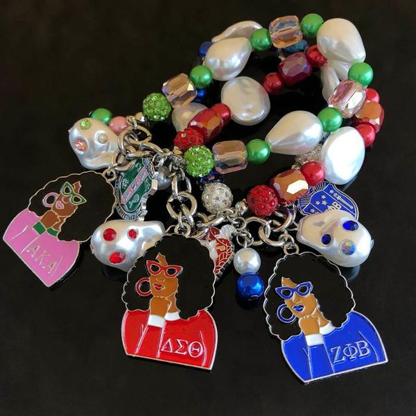 beaded, strands 3 style handmade greek sorority sigma gamma rho delta girl transparent ab color baroque pear charm pendant bracelet jewelry, Black
beaded, strands 3 style handmade greek sorority sigma gamma rho delta girl transparent ab color baroque pear charm pendant bracelet jewelry, Black