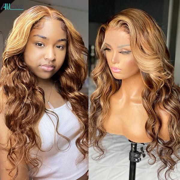 allove 28 inch pre-plucked transparent hd lace front wig straight human hair wigs highlight brown color kinky curly body deep loose for wome, Black;brown
allove 28 inch pre-plucked transparent hd lace front wig straight human hair wigs highlight brown color kinky curly body deep loose for wome, Black;brown