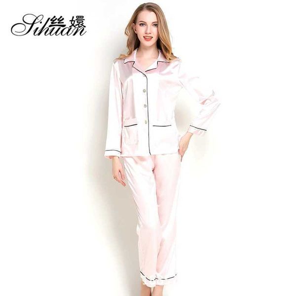 sleepwear women's spring and autumn suit long sleeve trousers cardigan loose home, Black;red
sleepwear women's spring and autumn suit long sleeve trousers cardigan loose home, Black;red
