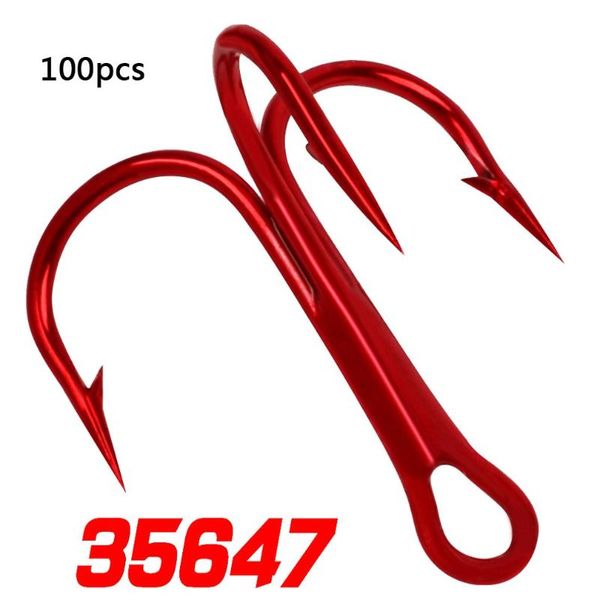 100pcs/bag high carbon steel fish hook barbed crank 3 anchors treble hooks professional ocean fishing accessories
100pcs/bag high carbon steel fish hook barbed crank 3 anchors treble hooks professional ocean fishing accessories