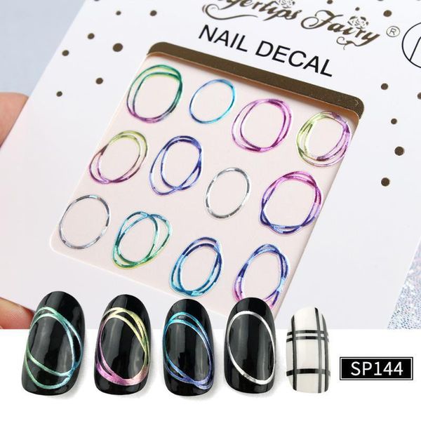 est sp144 laser gold stamping 3d nail sticker decals rhinestones diy decorations tools for art wraps1, Black
est sp144 laser gold stamping 3d nail sticker decals rhinestones diy decorations tools for art wraps1, Black