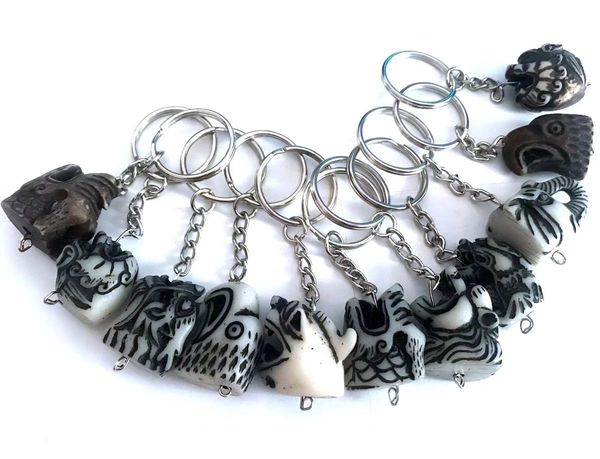 12 pcs ethnic tribal imitation mixed amulet totem yak bone keychain surfer ring jewelery, Slivery;golden
12 pcs ethnic tribal imitation mixed amulet totem yak bone keychain surfer ring jewelery, Slivery;golden