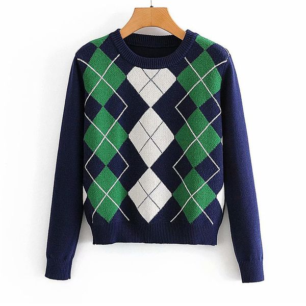 blsqr stylish geometric rhombic sweater women fashion autumn warm o-neck long sleeve outerwear chic england style 210430, White;black
blsqr stylish geometric rhombic sweater women fashion autumn warm o-neck long sleeve outerwear chic england style 210430, White;black