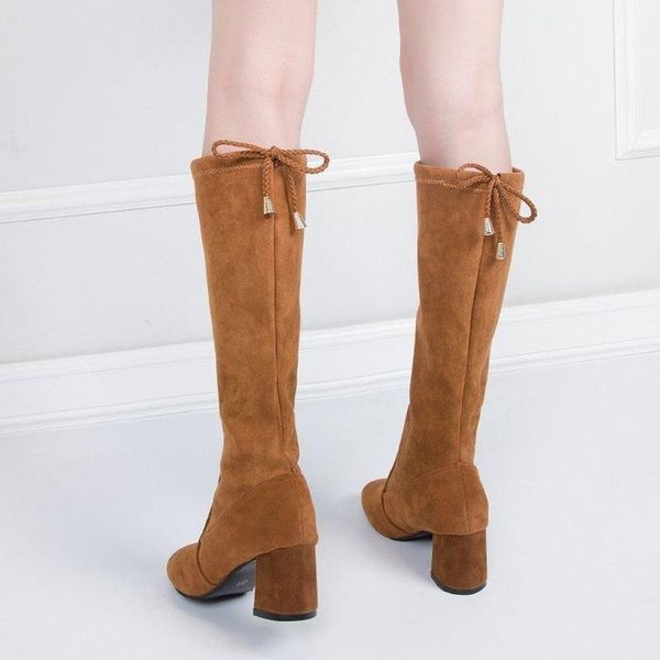 boots large size women's 35-43 suede mid-tube pointed thick heel fashion casual elastic thin shoes, Black
boots large size women's 35-43 suede mid-tube pointed thick heel fashion casual elastic thin shoes, Black