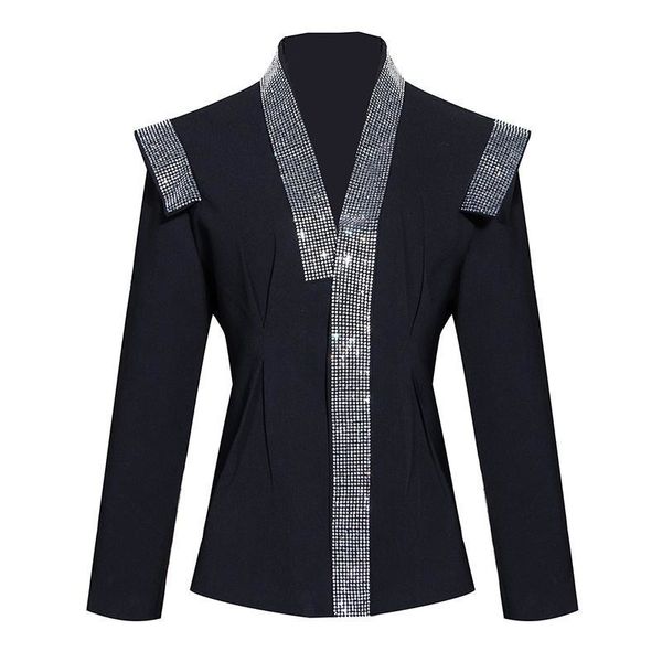 suits designer blazers for women notched long sleeve patchwork diamond plus size black coats female 2021 autumn clothing, White;black
suits designer blazers for women notched long sleeve patchwork diamond plus size black coats female 2021 autumn clothing, White;black