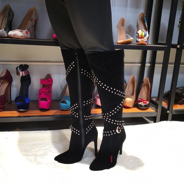 boots olomm woman knee high stiletto boots heels pointed to black toe casual female shoes plus i size 5-15 vxgk
boots olomm woman knee high stiletto boots heels pointed to black toe casual female shoes plus i size 5-15 vxgk