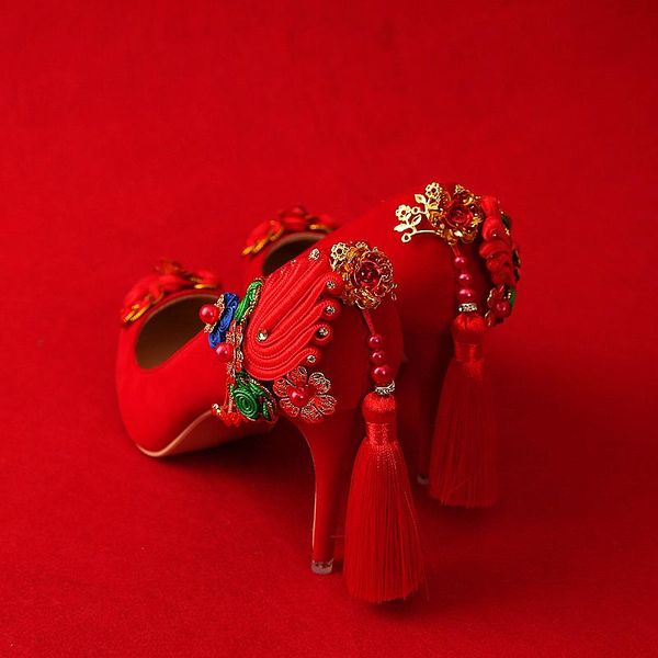 retro chinese flock ponited head high heel custom 34-39 red crystal flowers shallow pig genuine leather slip on flower shoes dress, Black
retro chinese flock ponited head high heel custom 34-39 red crystal flowers shallow pig genuine leather slip on flower shoes dress, Black