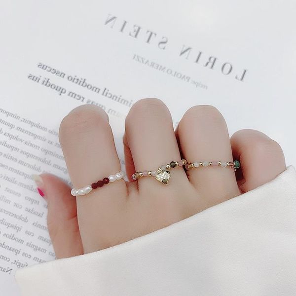 wedding rings korean ins multi beaded pearl natural freshwater energy crystal elasticity for women heart finger anxiety ring, Slivery;golden
wedding rings korean ins multi beaded pearl natural freshwater energy crystal elasticity for women heart finger anxiety ring, Slivery;golden