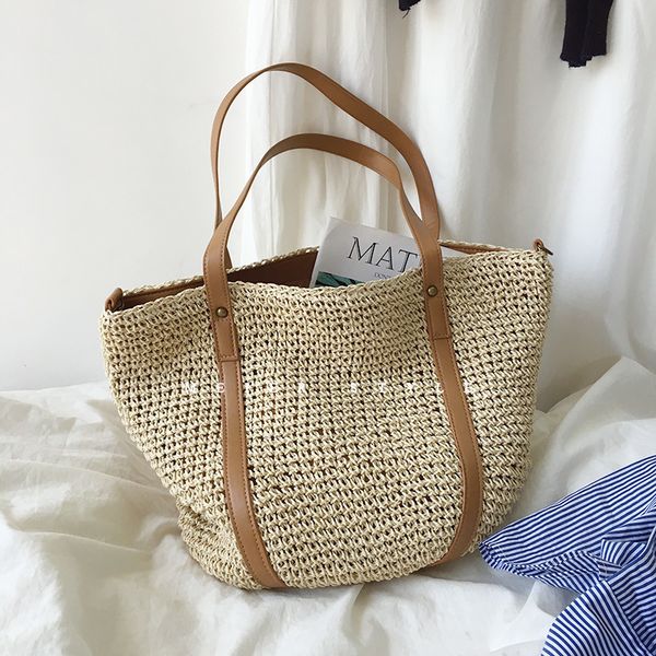 casual straw woven women shoulder wicker handmade hands women's bohemian beach bags for women large capacity shopper c0508
casual straw woven women shoulder wicker handmade hands women's bohemian beach bags for women large capacity shopper c0508
