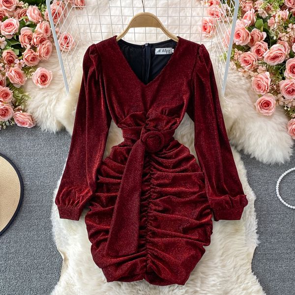 autumn red/brown/black draped bodycon dress women v-neck puff long sleeve high waist party vestidos female 2021 new fashion, Black;gray
autumn red/brown/black draped bodycon dress women v-neck puff long sleeve high waist party vestidos female 2021 new fashion, Black;gray
