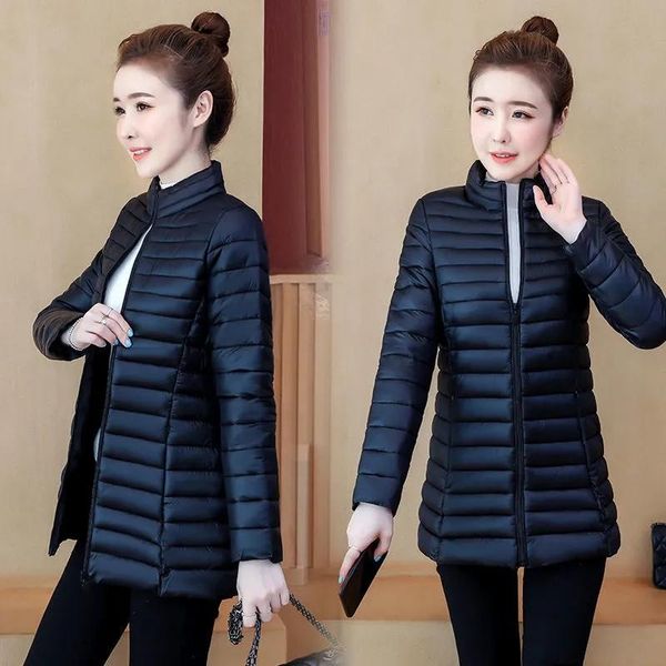 women's down & parkas mom's autumn winter warm cotton jacket women stand collar solid color ultra light slim plus size basic femal, Black
women's down & parkas mom's autumn winter warm cotton jacket women stand collar solid color ultra light slim plus size basic femal, Black