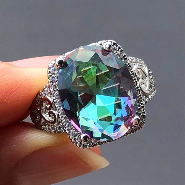 wedding rings luxury female big rainbow oval ring cute cz stone fashion 925 silver jewelry vintage for women, Slivery;golden
wedding rings luxury female big rainbow oval ring cute cz stone fashion 925 silver jewelry vintage for women, Slivery;golden