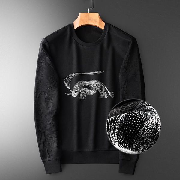 men's hoodies & sweatshirts classic black sweatshirt men luxury chest embroidery round neck fashion jacquard sleeve male size 4xl
men's hoodies & sweatshirts classic black sweatshirt men luxury chest embroidery round neck fashion jacquard sleeve male size 4xl