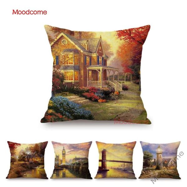 cushion/decorative pillow moran style dreamlike countryside scene oil painting cozy cottage flowers home art case linen sofa cushion 
cushion/decorative pillow moran style dreamlike countryside scene oil painting cozy cottage flowers home art case linen sofa cushion