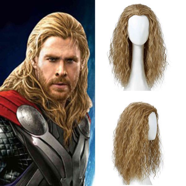 men's long hair and curly halloween costume, synthetic wig, cosplay party, heat ristant, Black
men's long hair and curly halloween costume, synthetic wig, cosplay party, heat ristant, Black