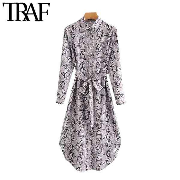 casual dresses traf women fashion with belt snake print midi shirt dress vintage long sleeve button-up female vestidos mujer, Black;gray
casual dresses traf women fashion with belt snake print midi shirt dress vintage long sleeve button-up female vestidos mujer, Black;gray