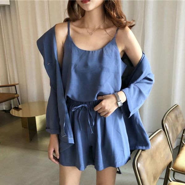 women's tracksuits women sets simple elegant basic summer black ladies 3 piece outfits leisure chic korean outwear wide-leg soft all-ma, Gray
women's tracksuits women sets simple elegant basic summer black ladies 3 piece outfits leisure chic korean outwear wide-leg soft all-ma, Gray