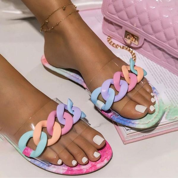 slippers rimocy chain decoration women summer slides 2021 flat heels outdoor female transparent pvc plus size beach, Black
slippers rimocy chain decoration women summer slides 2021 flat heels outdoor female transparent pvc plus size beach, Black