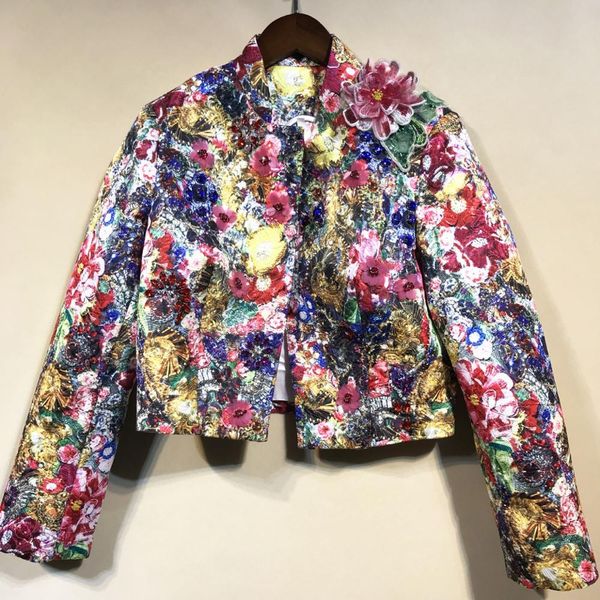 skirts brand of high floral quality beads women's jackets 2021 autumn runways flower blazers short coat a871, Black
skirts brand of high floral quality beads women's jackets 2021 autumn runways flower blazers short coat a871, Black