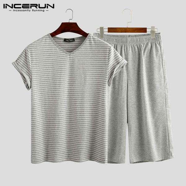 sets men's v-neck pyjamas leisure short mouw pajamas soft shorts summer homewear mens nightwear pak incerun s-5xl, Black;brown
sets men's v-neck pyjamas leisure short mouw pajamas soft shorts summer homewear mens nightwear pak incerun s-5xl, Black;brown