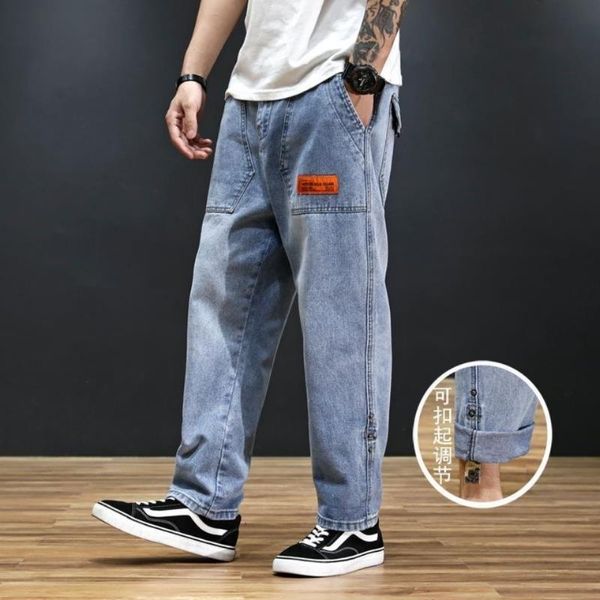 men's jeans denim pants loose spring and autumn blue straight harem elastic high waist handsome wide leg plus size 4xl 5xl
men's jeans denim pants loose spring and autumn blue straight harem elastic high waist handsome wide leg plus size 4xl 5xl