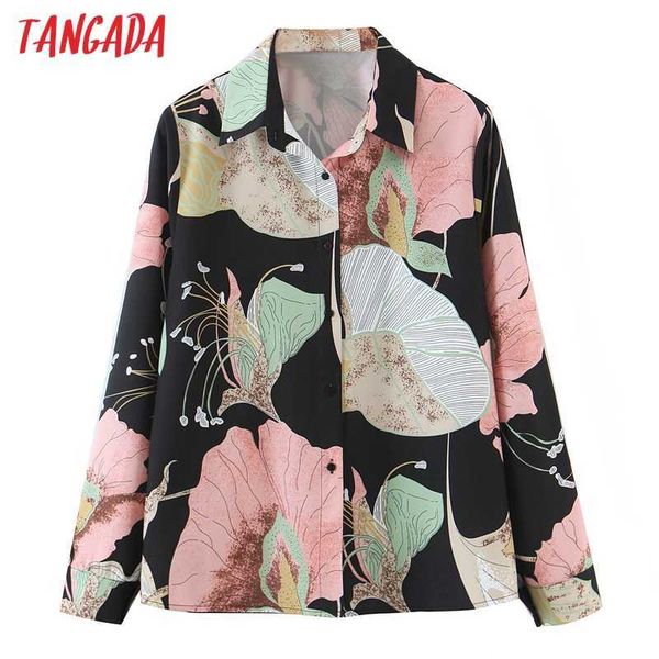tangada women big floral shirts long sleeve turn down collar elegant office ladies work wear blouses sl519 210609, White
tangada women big floral shirts long sleeve turn down collar elegant office ladies work wear blouses sl519 210609, White