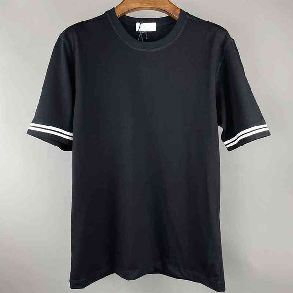 men's t-shirts polo shirt with embroidery striped cuffs round neck loose couple short sleeves casual t-shirt zkzz, White;black
men's t-shirts polo shirt with embroidery striped cuffs round neck loose couple short sleeves casual t-shirt zkzz, White;black