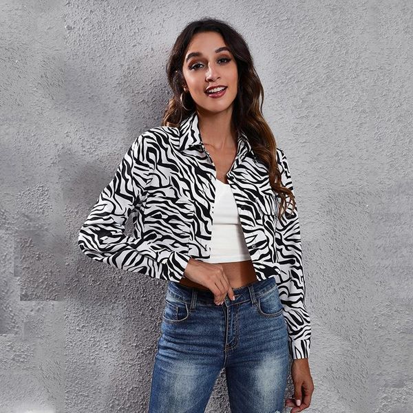 women's jackets 2022 zebra jacket women vintage animal print jeans fashion short outweater loose-fit long sleeve bomber, Black;brown
women's jackets 2022 zebra jacket women vintage animal print jeans fashion short outweater loose-fit long sleeve bomber, Black;brown