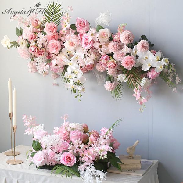 decorative flowers & wreaths customize artificial flower arrangement pink orchid row wedding arch backdrop decor wall window party event sta
decorative flowers & wreaths customize artificial flower arrangement pink orchid row wedding arch backdrop decor wall window party event sta