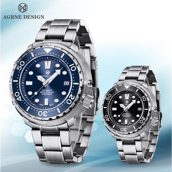 wristwatches pagrne design 45mm men's automatic mechanical watch tuna diver 300m waterproof stainless steel business clock relogio masc, Slivery;brown
wristwatches pagrne design 45mm men's automatic mechanical watch tuna diver 300m waterproof stainless steel business clock relogio masc, Slivery;brown