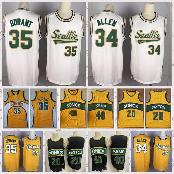 2021 vintage men retro classic basketball jersey ray 34 allen kevin 35durant payton 40 reign shawn 20 kemp shirts breathable short black blu, Black;red
2021 vintage men retro classic basketball jersey ray 34 allen kevin 35durant payton 40 reign shawn 20 kemp shirts breathable short black blu, Black;red