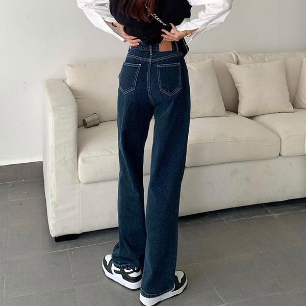 women's jeans high waist autumn loose wide leg pants design sense fried street straight long rac, Blue
women's jeans high waist autumn loose wide leg pants design sense fried street straight long rac, Blue