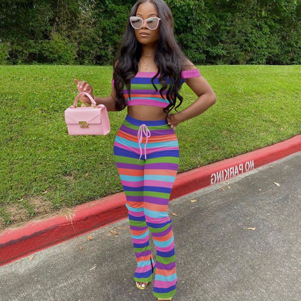 rainbow striped womens set off shoulder crop staed slit flare jogger pants suit trasuit two piece set outfitby air, White
rainbow striped womens set off shoulder crop staed slit flare jogger pants suit trasuit two piece set outfitby air, White