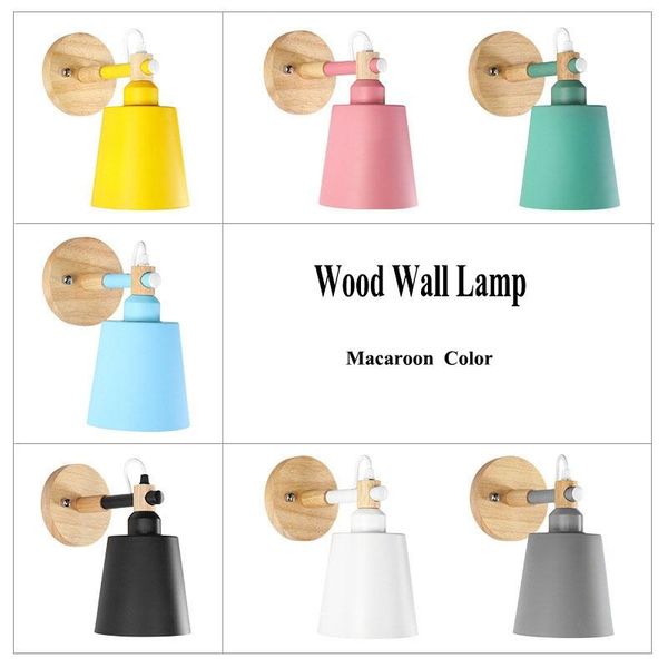 wood wall lamp led nordic style sconce bedside lights e27 head light macaron lamps for bedroom modern
wood wall lamp led nordic style sconce bedside lights e27 head light macaron lamps for bedroom modern