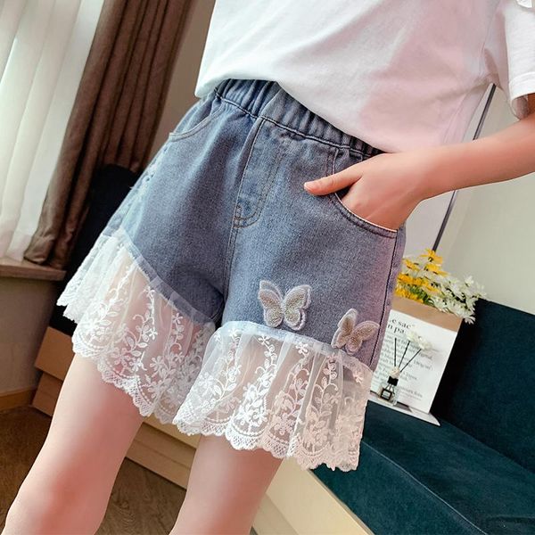 shorts girls denim teenage girl summer lace pants kids bow clothes children butterfly embroidery jean short for teenager 3-14y, Black
shorts girls denim teenage girl summer lace pants kids bow clothes children butterfly embroidery jean short for teenager 3-14y, Black