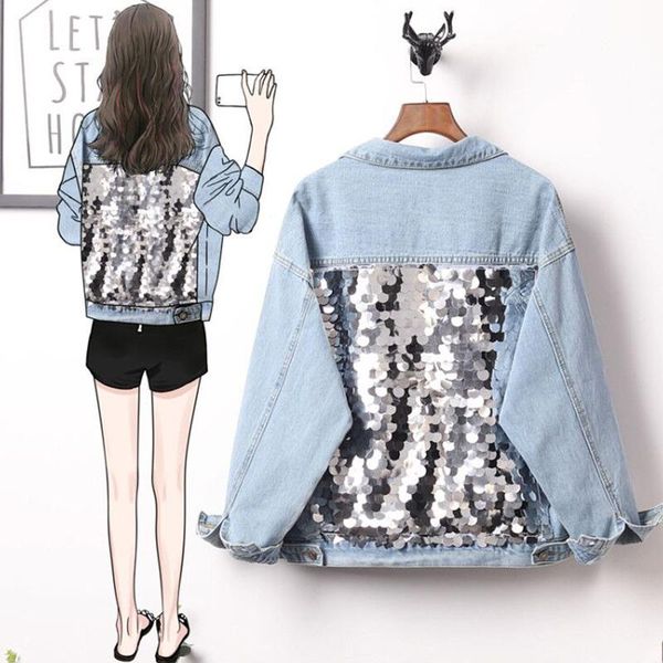women's jackets overtouch women basic lapel coats sequins winter denim outwear oversize cardigan loose style blue fashion 2021, Black;brown
women's jackets overtouch women basic lapel coats sequins winter denim outwear oversize cardigan loose style blue fashion 2021, Black;brown