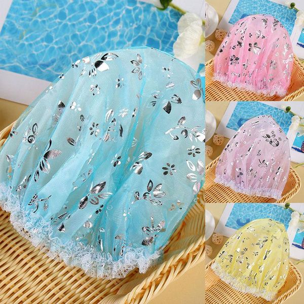 lace waterproof cap fashion shower double layer anti-smoke multifunction bathing comfortable elastic bath hat caps
lace waterproof cap fashion shower double layer anti-smoke multifunction bathing comfortable elastic bath hat caps